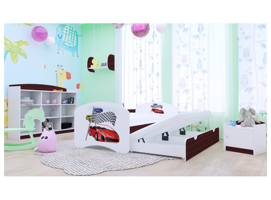 Dětská postel pro DVA (s výsuvným lůžkem) 200x90 cm - RALLY