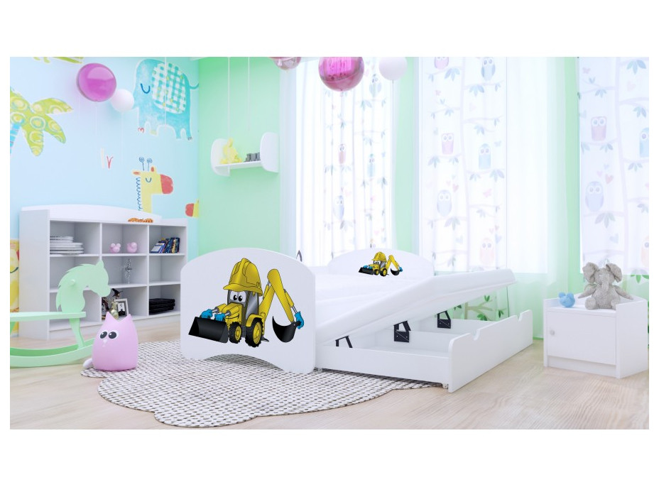 Dětská postel pro DVA (s výsuvným lůžkem) 200x90 cm - BAGR