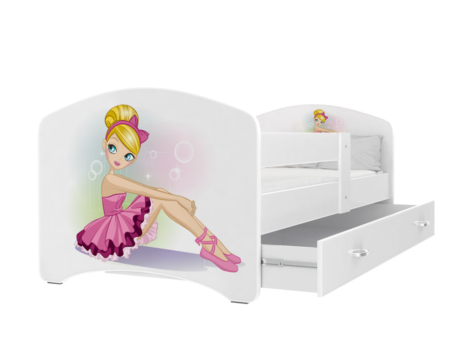 Dětská postel LUCY se šuplíkem - 160x80 cm - BALETKA