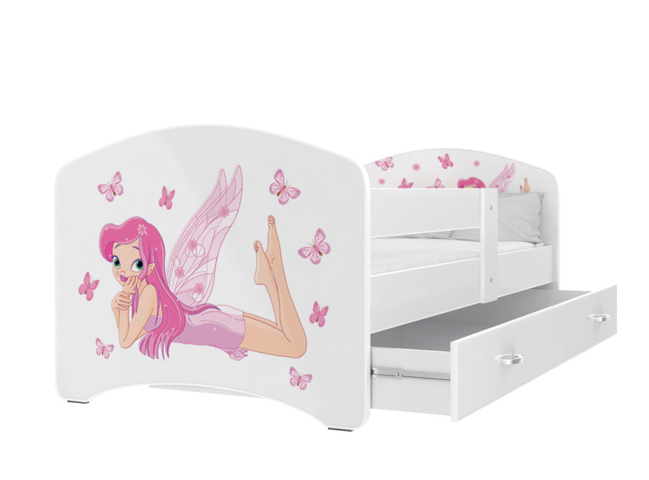 Dětská postel LUCY se šuplíkem - 140x80 cm - VÍLA