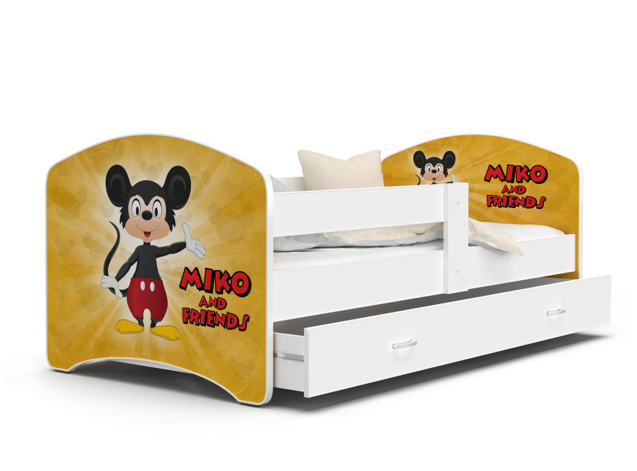 Dětská postel LUCY se šuplíkem - 180x90 cm - MIKO AND FRIENDS