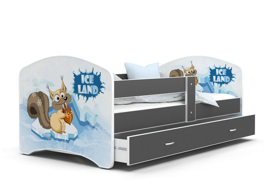 Dětská postel LUCY se šuplíkem - 160x80 cm - DOBA LEDOVÁ