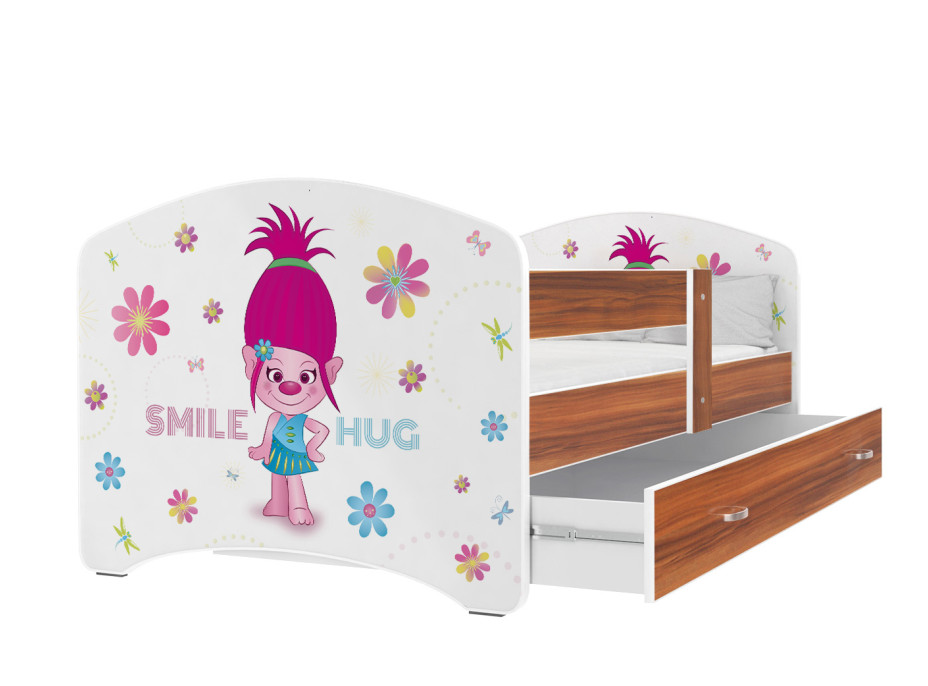 Dětská postel LUCY se šuplíkem - 140x80 cm - SMILE HUG