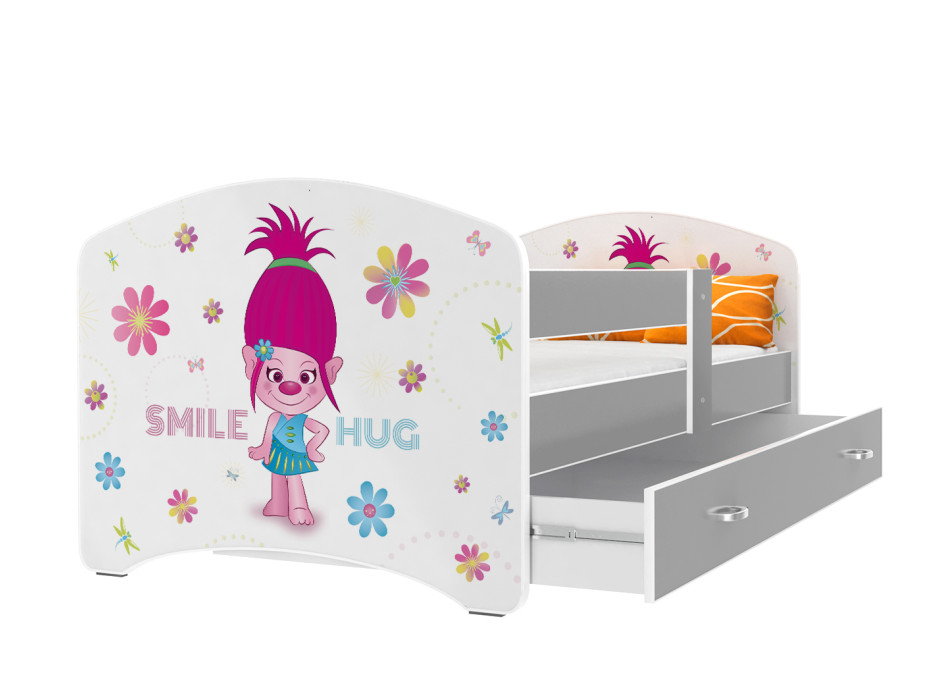 Dětská postel LUCY se šuplíkem - 180x80 cm - SMILE HUG