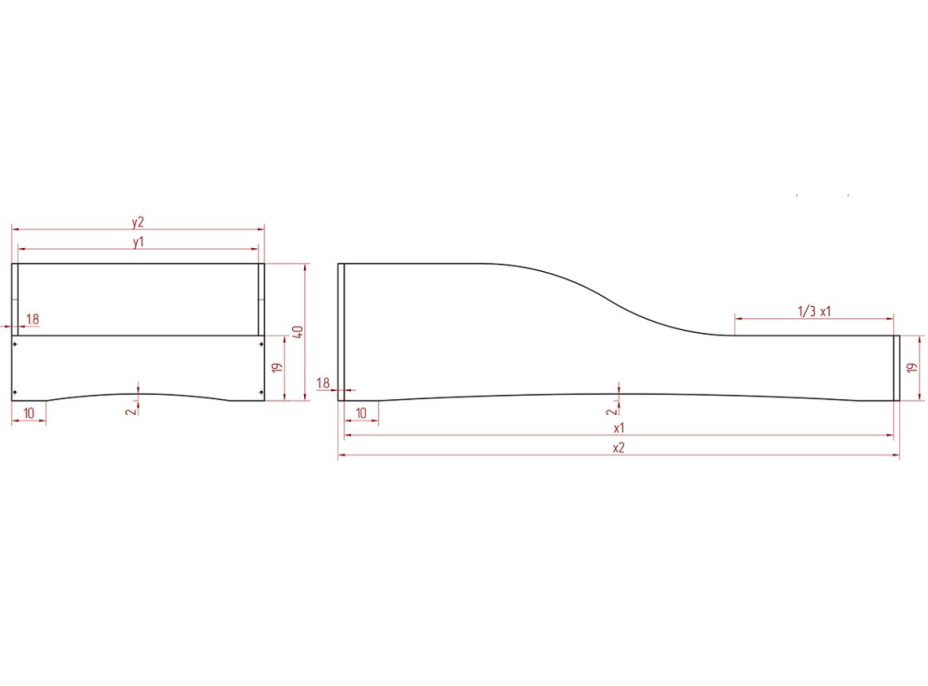 Dětská designová postel z masivu PEPE 3 - 160x80 cm