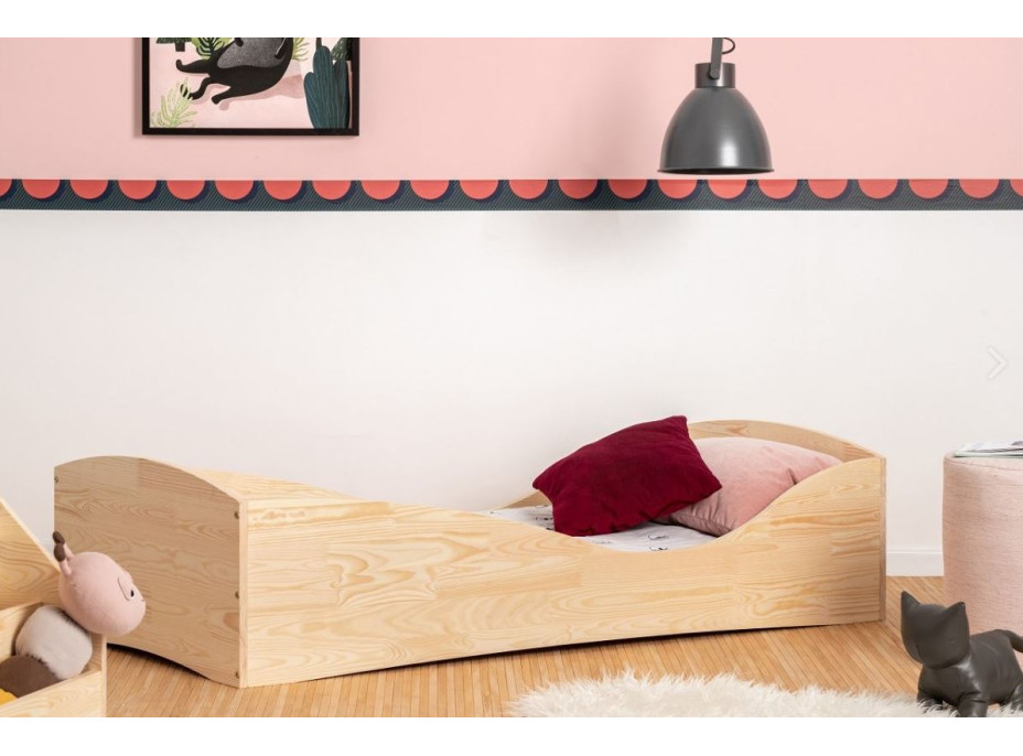 Dětská designová postel z masivu PEPE 5 - 160x70 cm