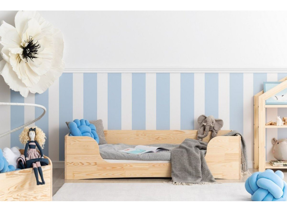 Dětská designová postel z masivu PEPE 4 - 170x100 cm