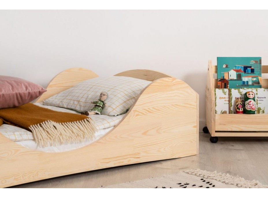 Dětská designová postel z masivu PEPE 1 - 180x100 cm