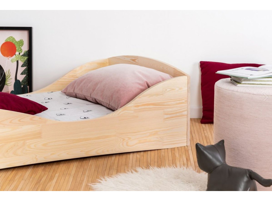 Dětská designová postel z masivu PEPE 5 - 190x100 cm
