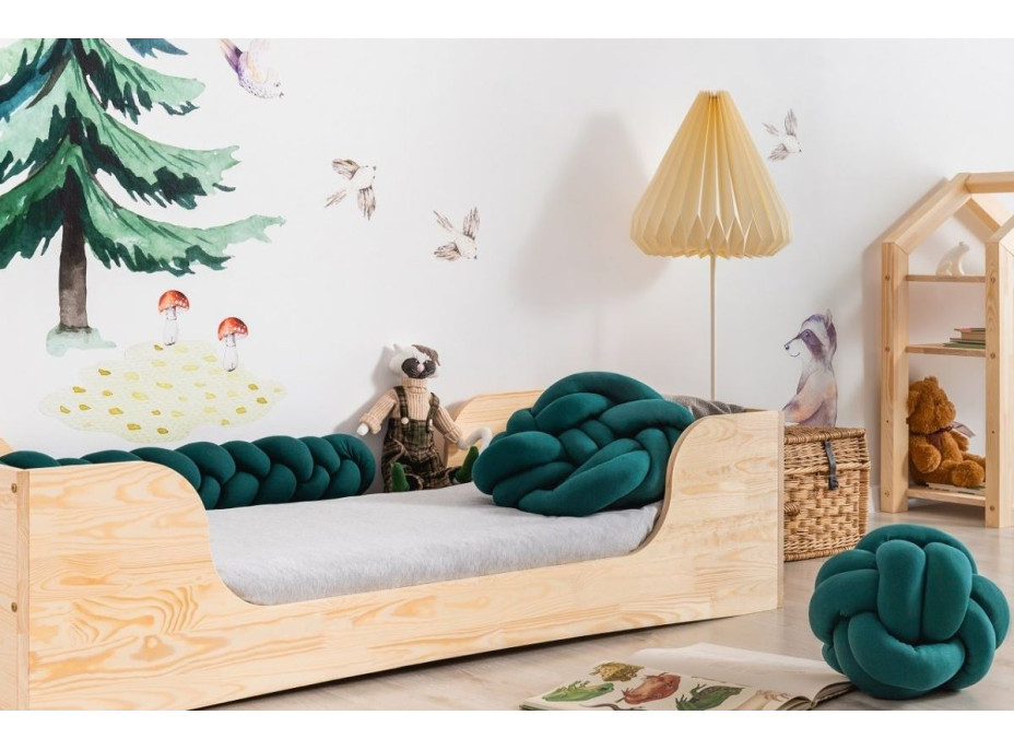 Dětská designová postel z masivu PEPE 6 - 190x90 cm