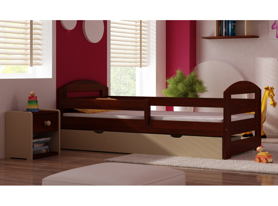Dětská postel z masivu MAKI PLUS - 160x80 cm