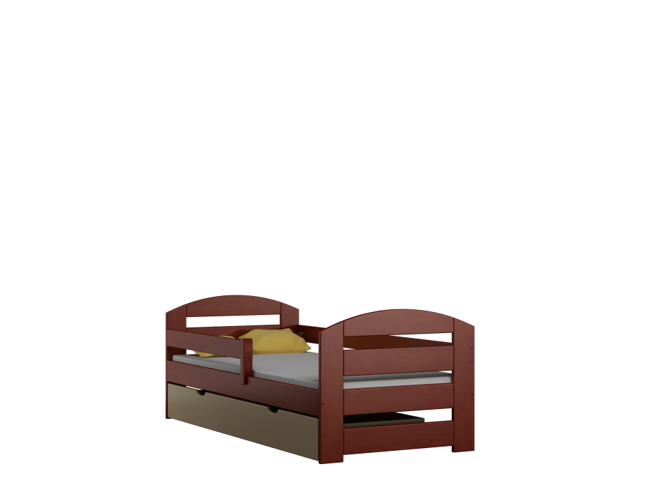 Dětská postel z masivu MAKI PLUS - 160x70 cm