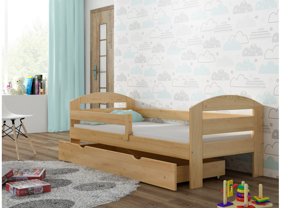 Dětská postel z masivu MAKI - 180x80 cm