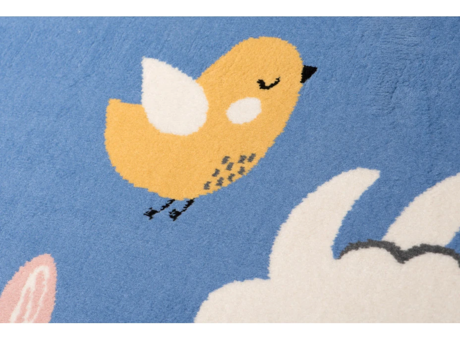 Dětský koberec NOX zvířátka - modrý