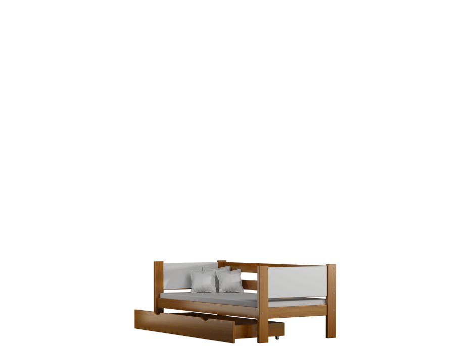 Dětská postel z masivu VIKI - 160x80 cm