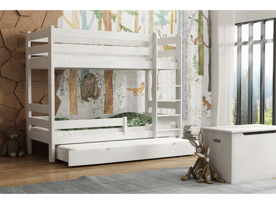 Dětská patrová postel z masivu GABI - 160x80 cm