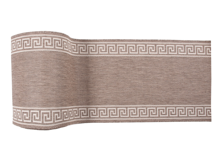 Sisalový PP běhoun GREEK - taupe/béžový