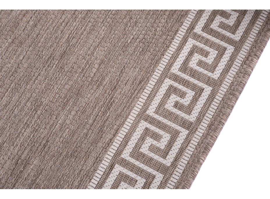 Sisalový PP běhoun GREEK - taupe/béžový