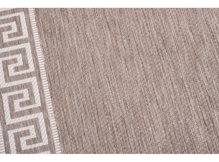Sisalový PP běhoun GREEK - taupe/béžový
