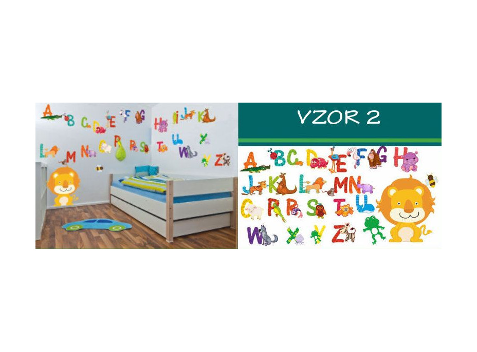 Dětské samolepky PÍSMENA - vzor 2