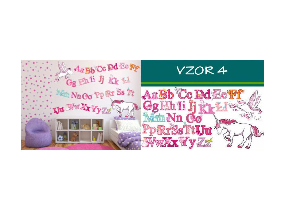 Dětské samolepky PÍSMENA - vzor 4