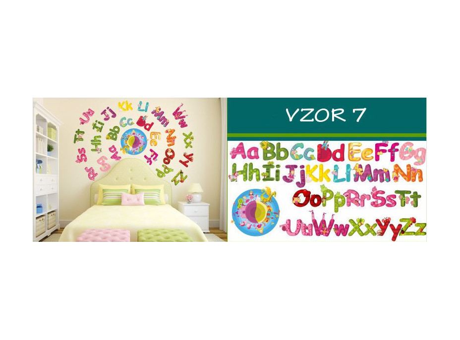 Dětské samolepky PÍSMENA - vzor 7