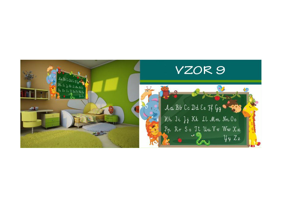 Dětské samolepky PÍSMENA - vzor 9