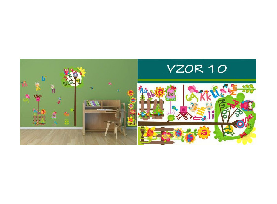 Dětské samolepky PÍSMENA - vzor 10
