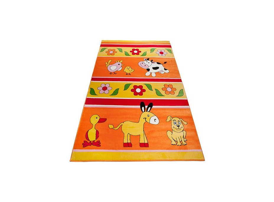 Dětský koberec FARM orange