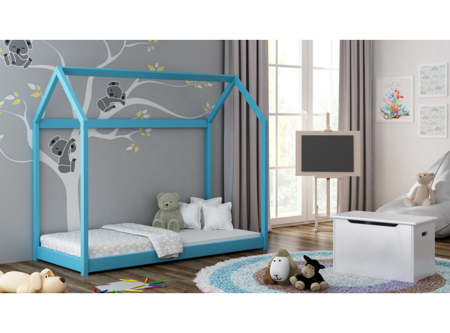 Dětská domečková postel SAM - 180x90 cm - 10 barev