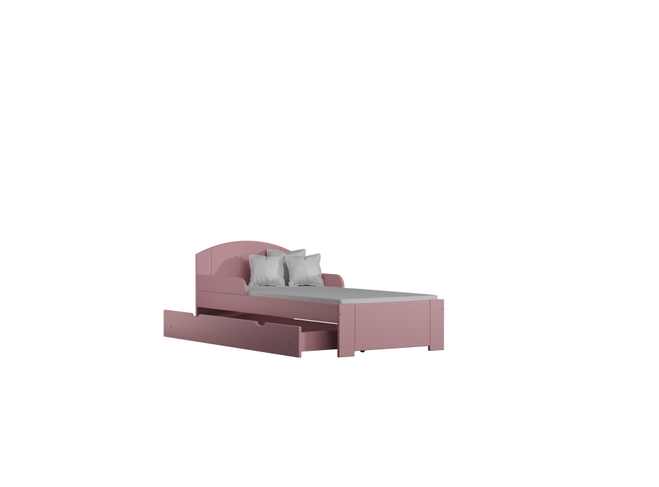 Dětská postel z masivu BIST - 180x90 cm