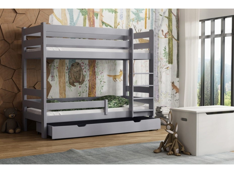 Dětská patrová postel z masivu GABI - 190x80 cm
