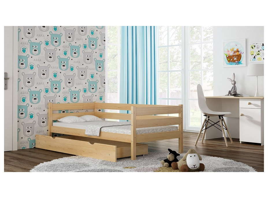 Dětská postel z masivu KARAS 2 - 180x90 cm