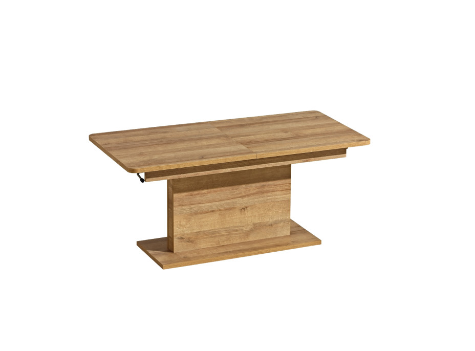 Konferenční stolek OPTI - dub riviera - 126-168x70x58-75 cm - rozkládací a zvedací