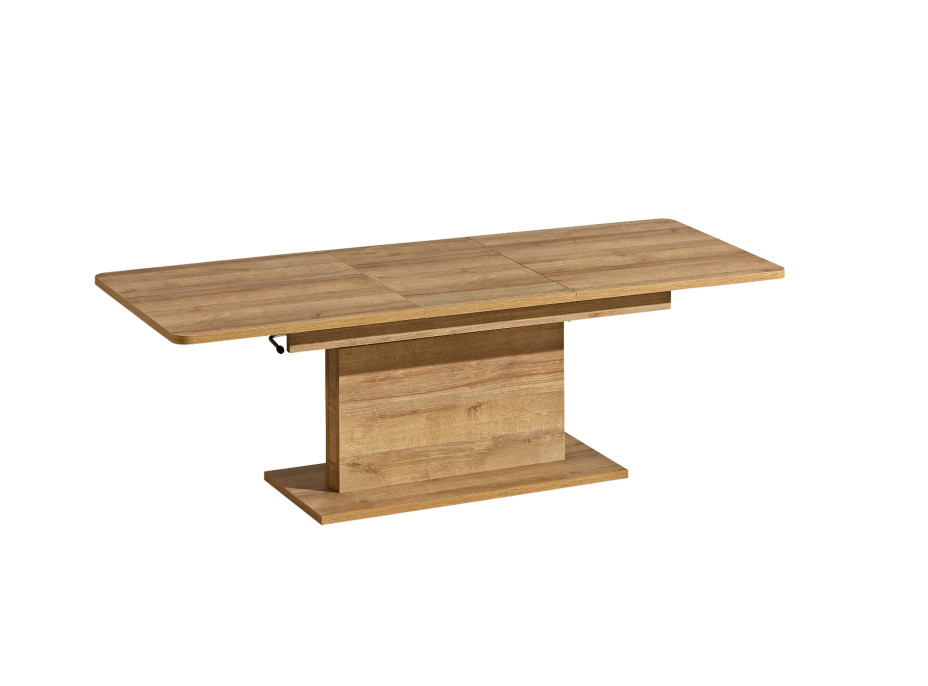 Konferenční stolek OPTI - dub riviera - 126-168x70x58-75 cm - rozkládací a zvedací