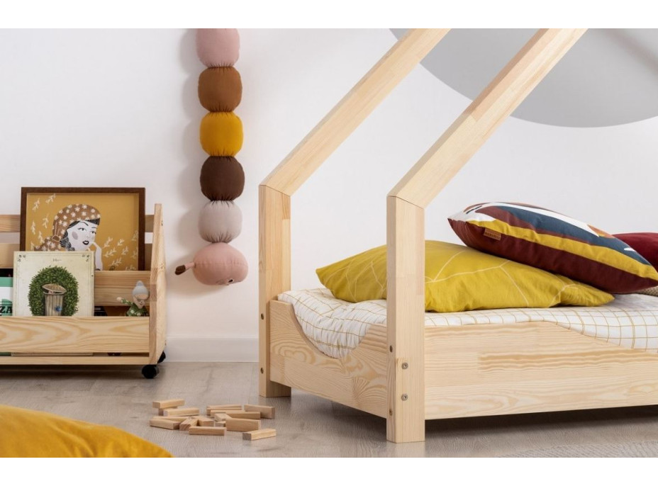 Dětská domečková postel z masivu LOCA E - 190x80 cm