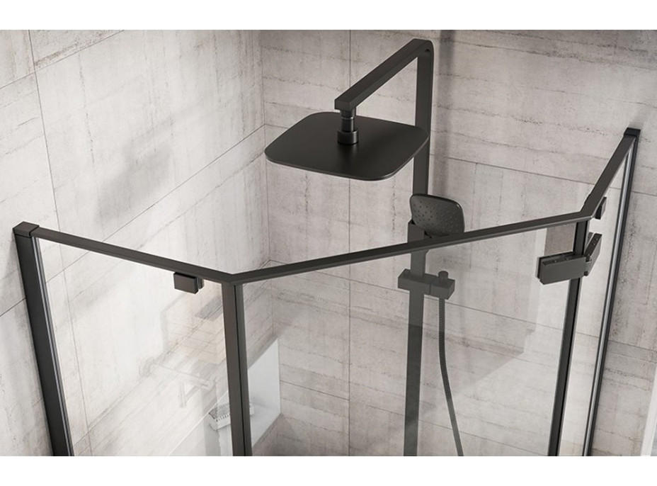 Sprchový kout MAXMAX Rea DIAMOND 80x80 cm - černý