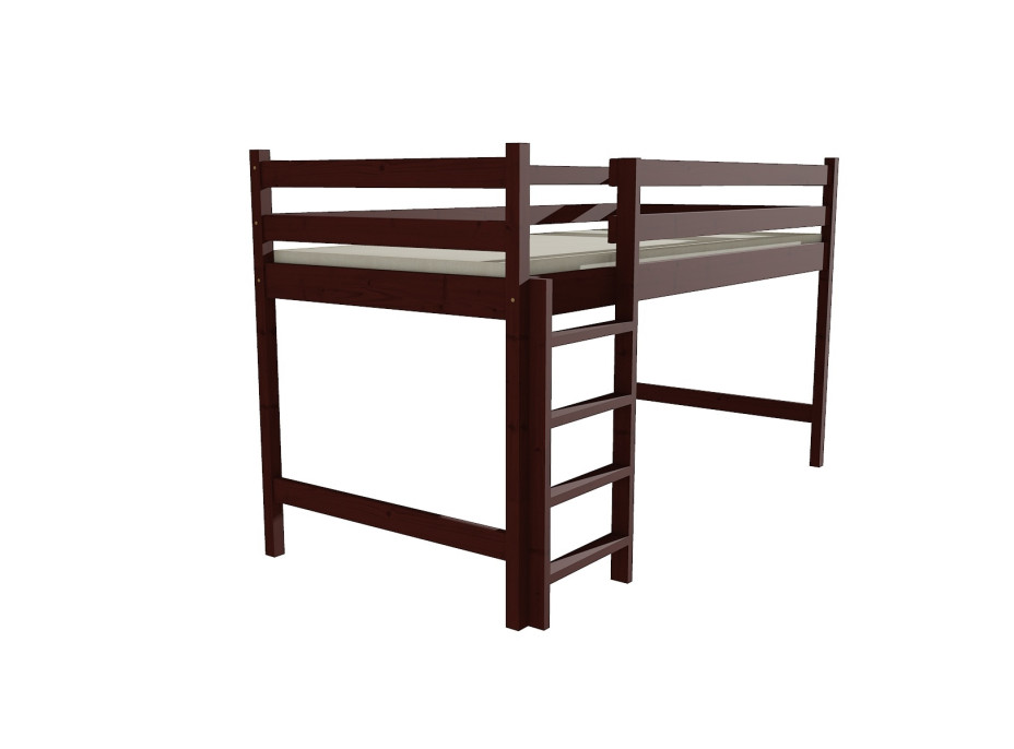 Vyvýšená dětská postel z MASÍVU 200x90cm - ZP002