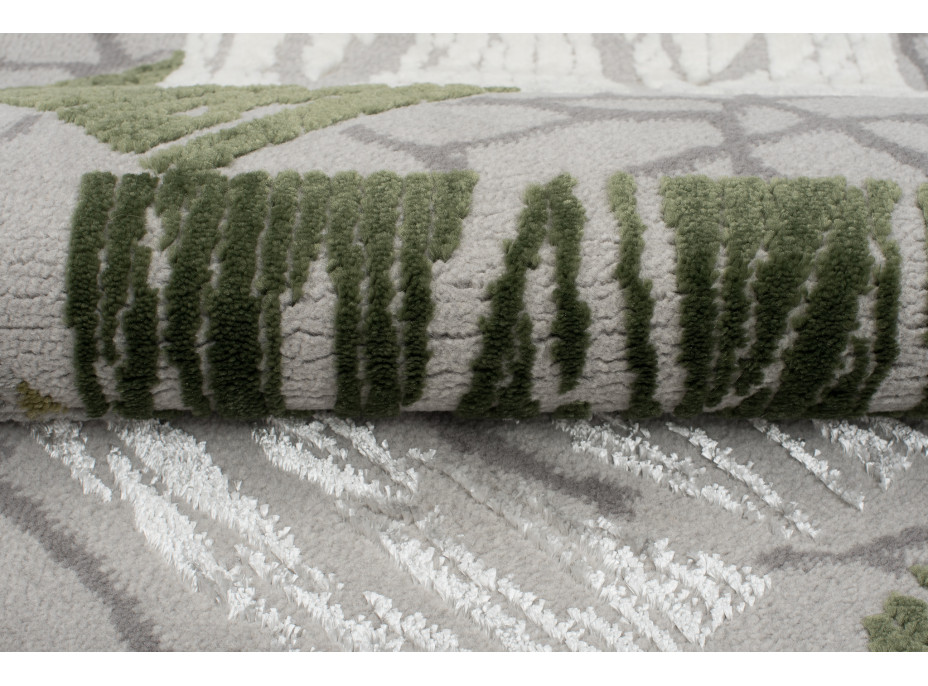 Kusový koberec ASTHANE square - šedý/zelený