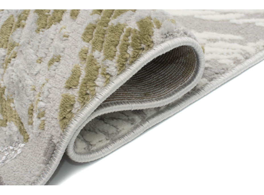 Kusový koberec ASTHANE square - šedý/zelený