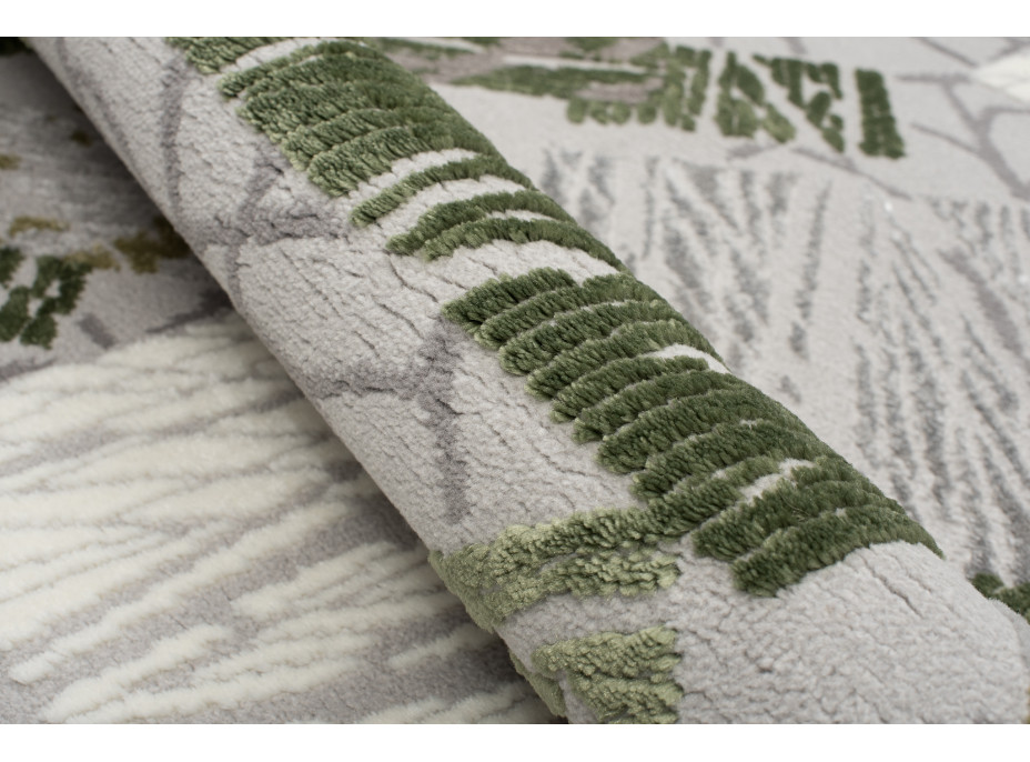 Kusový koberec ASTHANE square - šedý/zelený