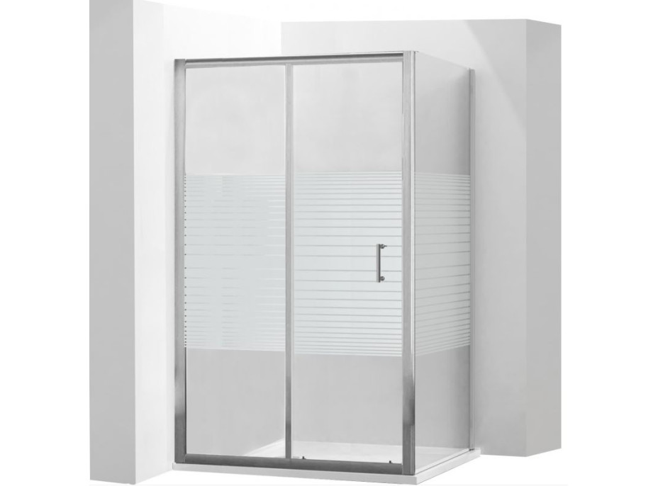 Sprchový kout MEXEN APIA - 130x80 cm - STRIPE