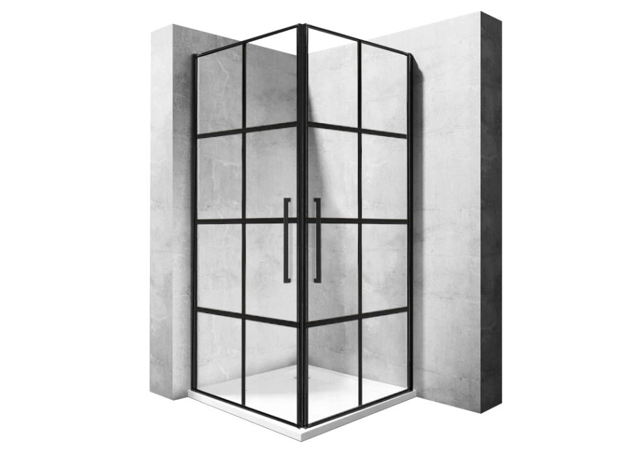 Sprchový kout MAXMAX Rea RUBIK 90x90 cm - černý