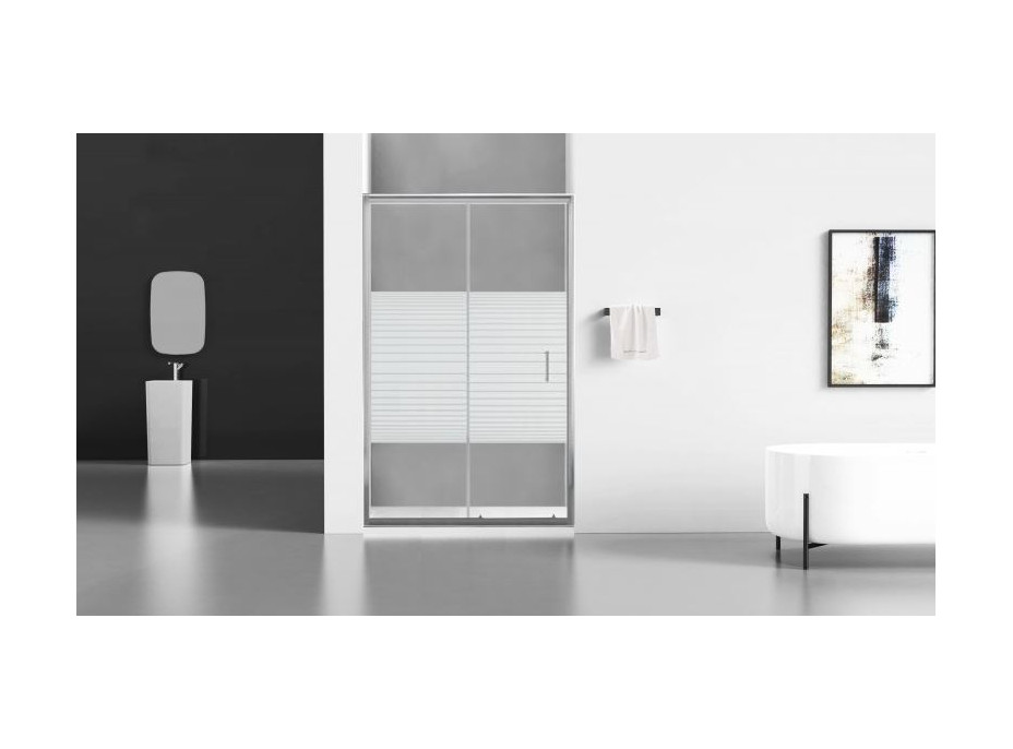 Sprchové dveře MAXMAX MEXEN APIA 110 cm - STRIPE, 845-110-000-01-20
