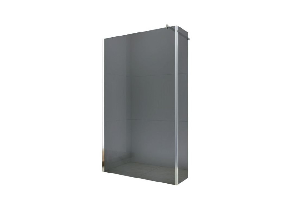 Koupelnová pevná zástěna MEXEN WALK-IN PLUS 90+30 cm - GRAFIT