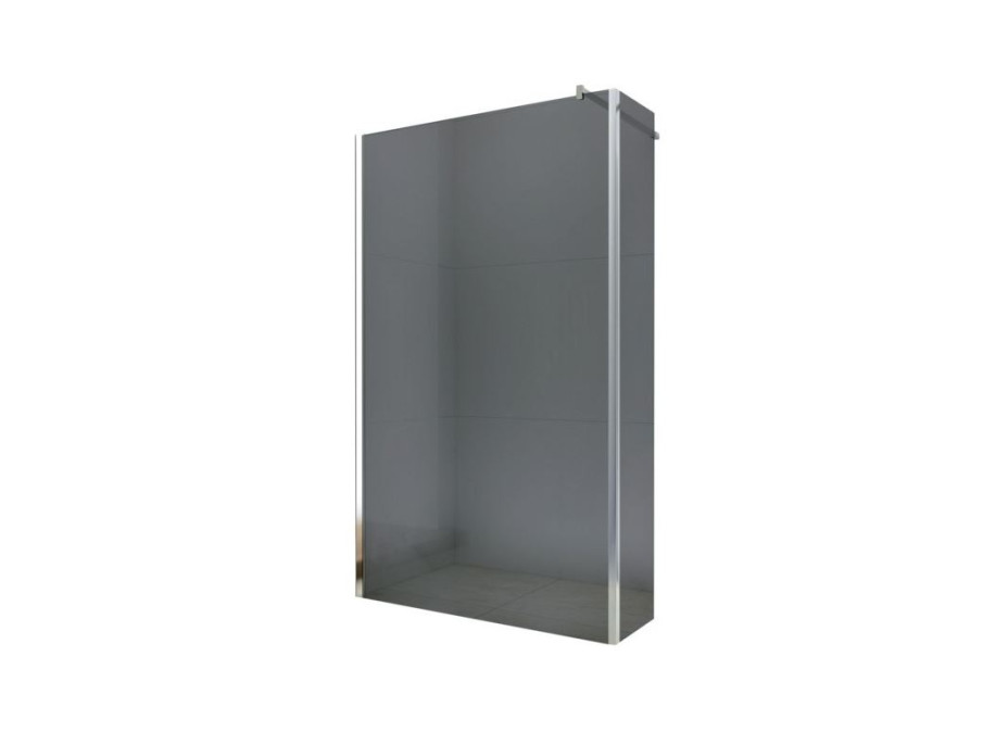 Koupelnová pevná zástěna MEXEN WALK-IN PLUS 120+30 cm - GRAFIT