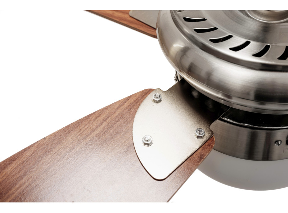 Stropní svítidlo s ventilátorem MODERN - 105 cm - stříbrné