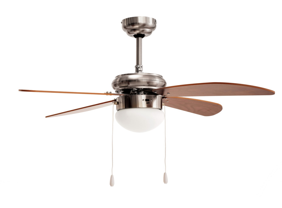 Stropní svítidlo s ventilátorem MODERN - 105 cm - stříbrné