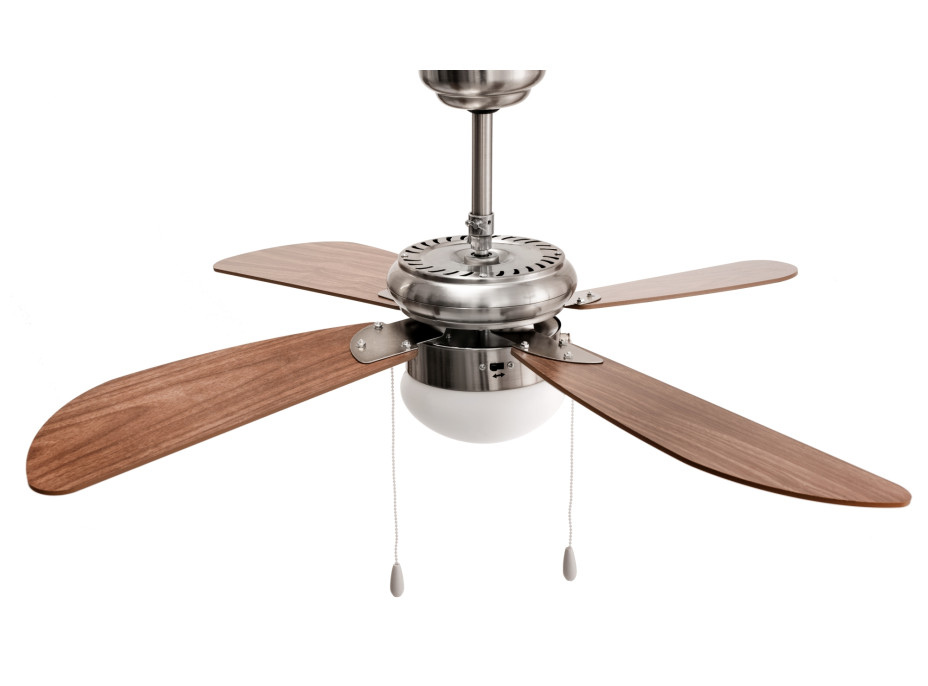 Stropní svítidlo s ventilátorem MODERN - 105 cm - stříbrné
