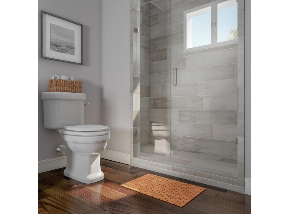 Koupelnová mozaiková bambusová předložka 40x60 cm